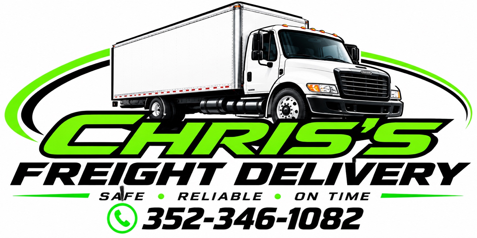 Chris's Freight Delivery truck logo